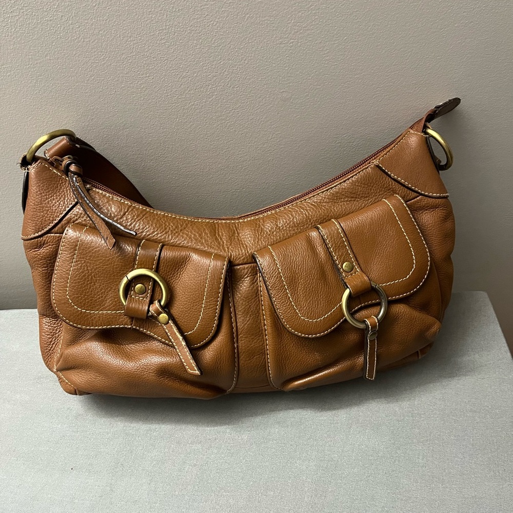 Brown Leather Shoulder Bag
